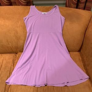 Lavender Sleeveless A-Line Skater Dress